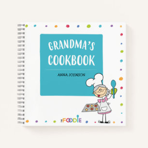  GRANDMA'S COOKBOOK Personalised Blank Recipe Book