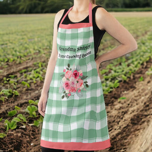 Grandma's Country Gingham Farmhouse Apron