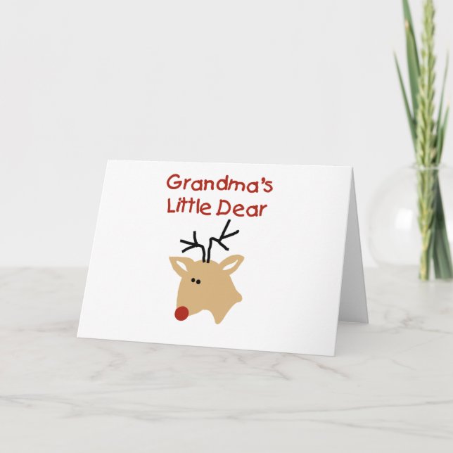 Grandma's Dear Tshirts and Gifts Holiday Card (Front)