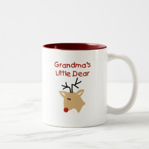Grandma's Dear Tshirts and Gifts Two-Tone Coffee Mug