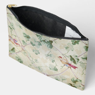 Grandma's Faded Old Wallpaper Accessory Pouch