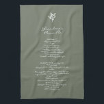 Grandma's Family Recipe Keepsake Custom Text Tea Towel<br><div class="desc">Add you own text to create a keepsake that can be handed down for generations.</div>