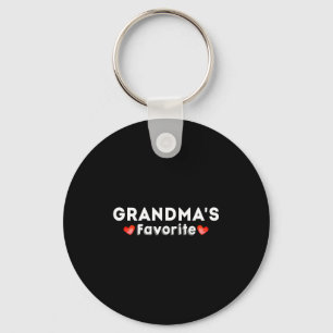 Grandmas Favorite Cute Family Humor For Loving Gra Key Ring