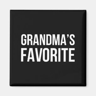 Grandma's Favorite Family Baby Granhild Quote  Magnet