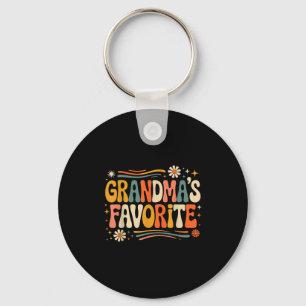 Grandmas Favorite Funny Grandparent Granhild Vinta Key Ring