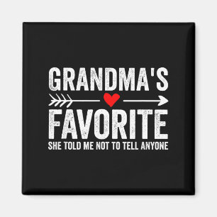 Grandmas Favorite Grandchild Magnet
