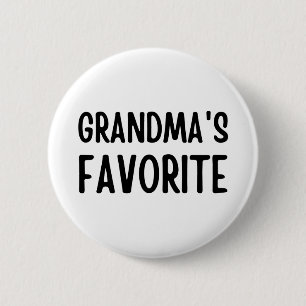 Grandma's Favourite 6 Cm Round Badge