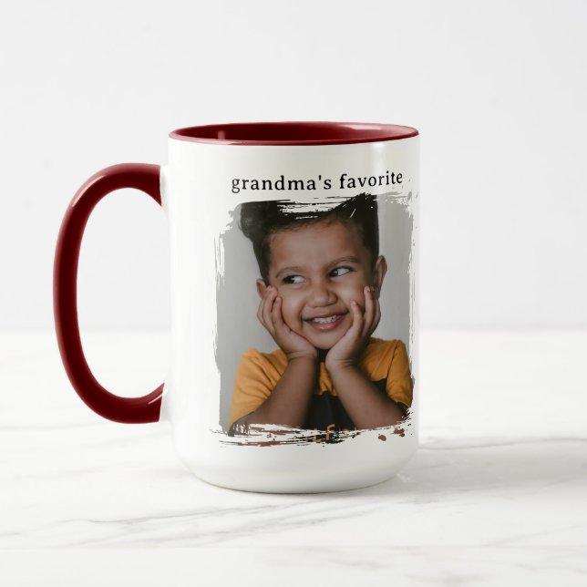 Grandmas Favourite Custom Photo Mug  (Left)