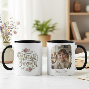 Grandmas Favourite Grandkid Photo Gift Mug