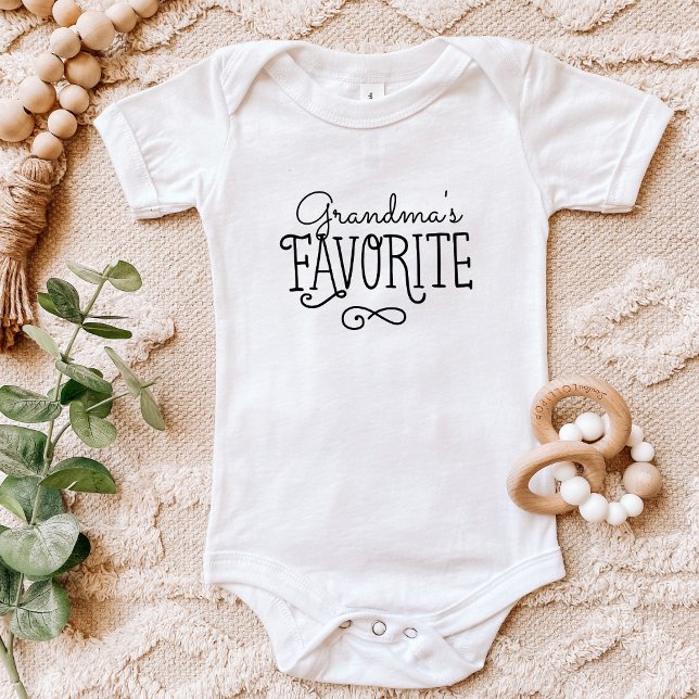 Grandma's Favourite Personalised Baby Tee (Creator Uploaded)