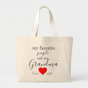 Grandma's favourite Tote (personalised with names)
