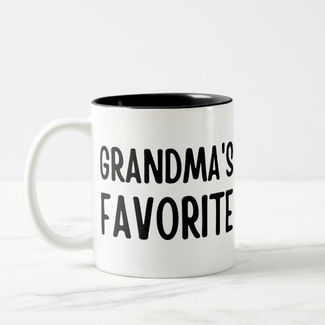 Grandma's Favourite Two-Tone Coffee Mug (Left)