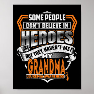 Grandma's Fight Is My Fight Leukaemia Awareness 1  Poster