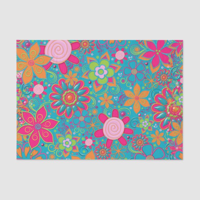 Grandma's Garden-TISSUE WRAPPING PAPER 05 (Front)