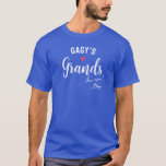 Grandma's Grandchildren, Heart, Custom Names Text  T-Shirt<br><div class="desc">The perfect t-shirt for all the grandkids to wear in celebration of their grandma,  grandpa or someone else. Customise with three lines of custom text. Add all the grandkids name at the bottom or delete. Perfect for a family photo,  birthday celebration or end of life celebration.</div>