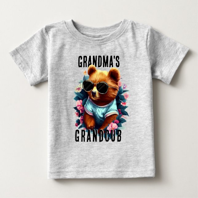 Grandmas Grandcub Baby T-Shirt (Front)