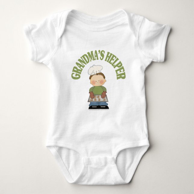Grandma's Helper Baby Bodysuit (Front)