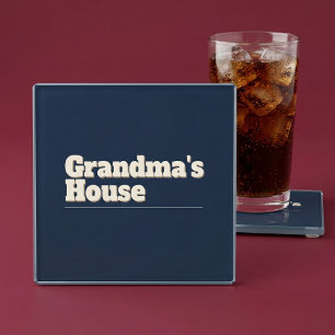 Grandma's House Glass Coaster