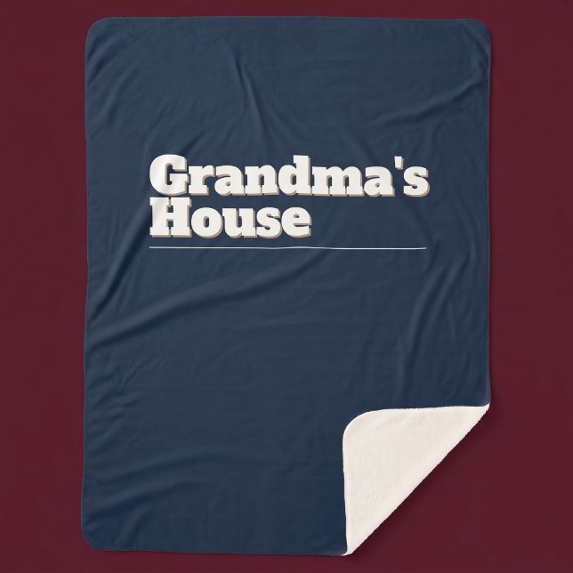 Grandma's House Sherpa Blanket (Creator Uploaded)