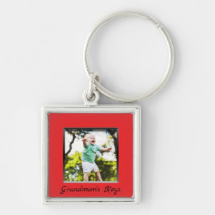 Grandma's Key Photo Keychain