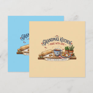 Grandma's Kitchen Made With Love Holiday Card