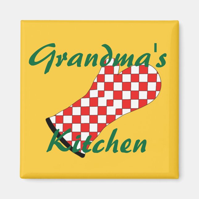 Grandma's Kitchen Magnet (Front)