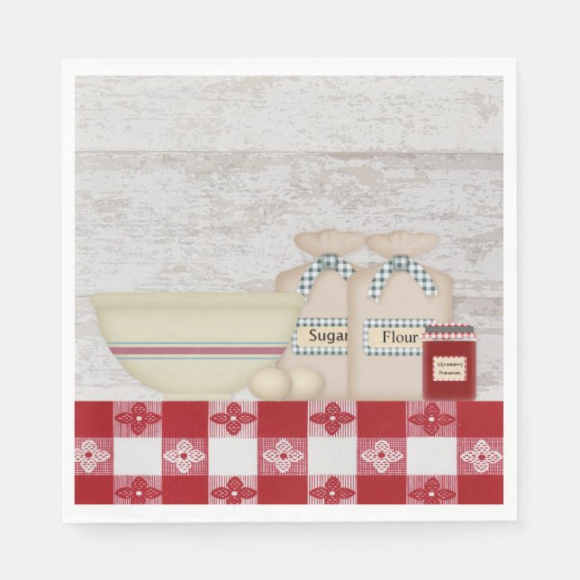 Grandma's Kitchen Paper Napkins (Front)