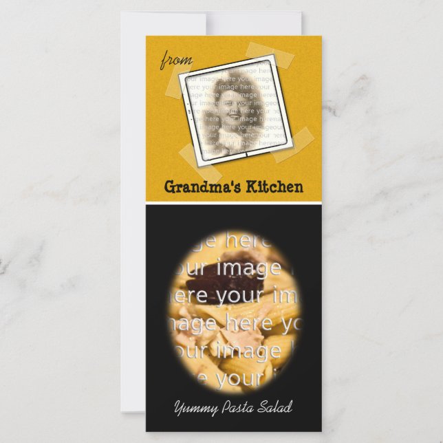 Grandma's Kitchen Recipe Card (Front)