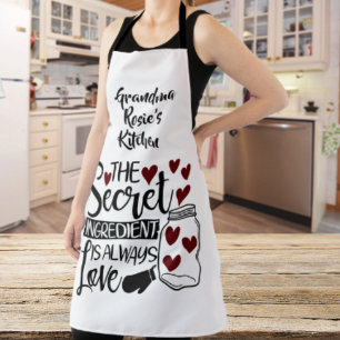 Grandma's Kitchen   Secret Ingredient is Love Apron