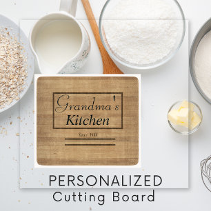 Grandma's Kitchen Since 19XX  Cutting Board