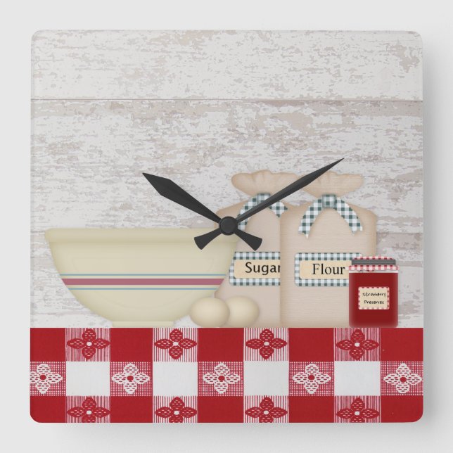 Grandma's Kitchen Wall Clock (Front)