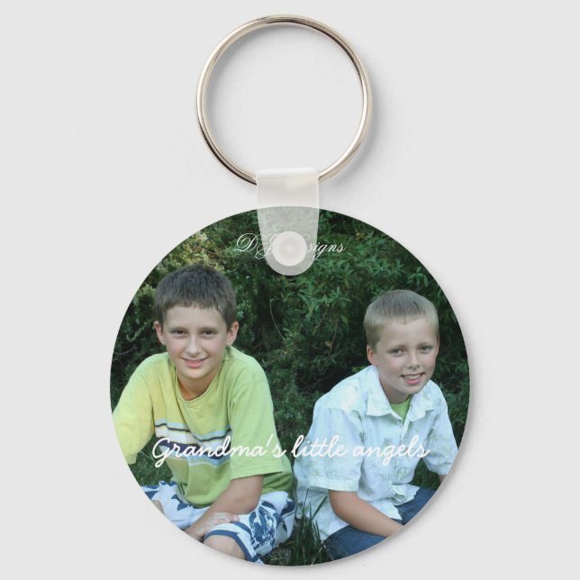 Grandma's little angels, DJ Designs Key Ring (Front)