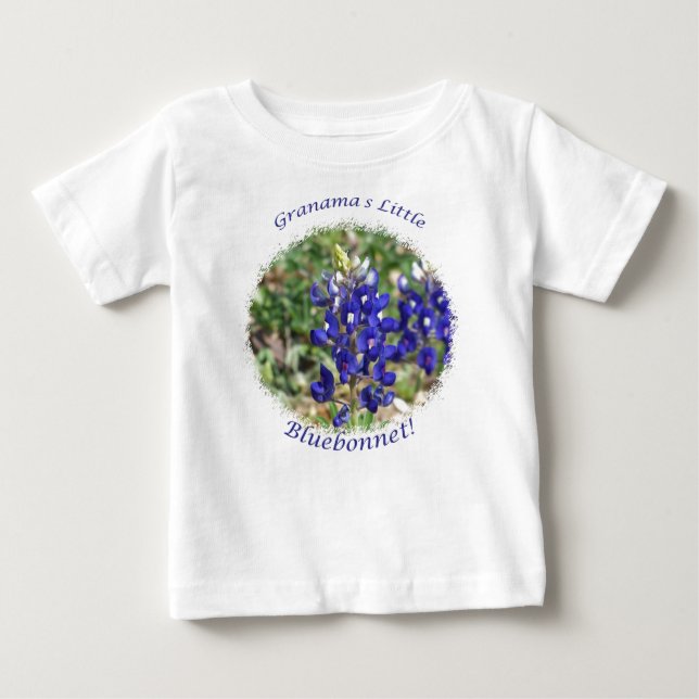 Grandma's Little Bluebonnet Baby Shirt (Front)
