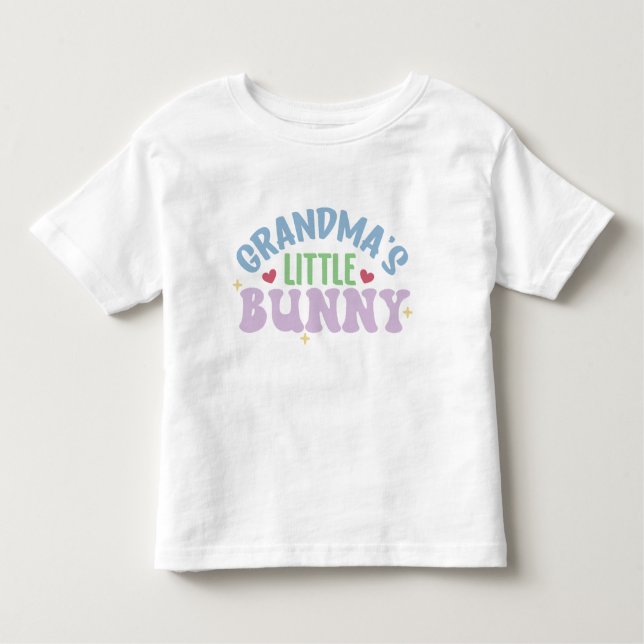 Grandma's Little Bunny Toddler T-Shirt (Front)