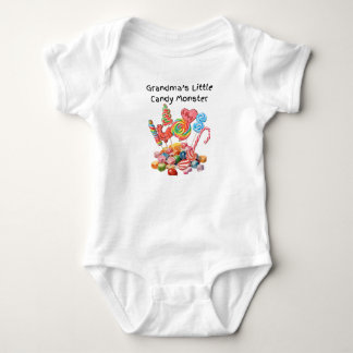 Grandma's Little Candy Monster Baby Bodysuit