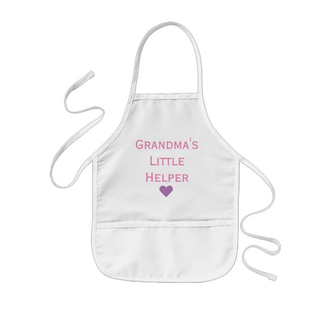 Grandma's Little Helper Grandkids Kids' Apron (Front)