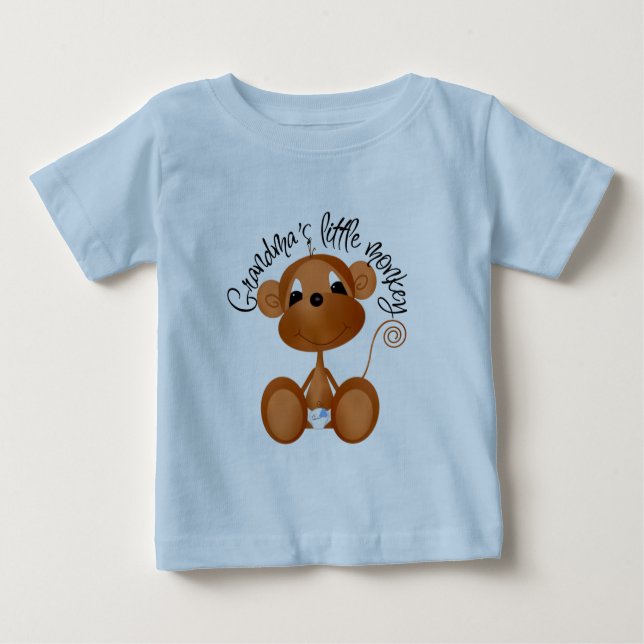Grandma's Little Monkey - Boy Tshirts and Gifts (Front)