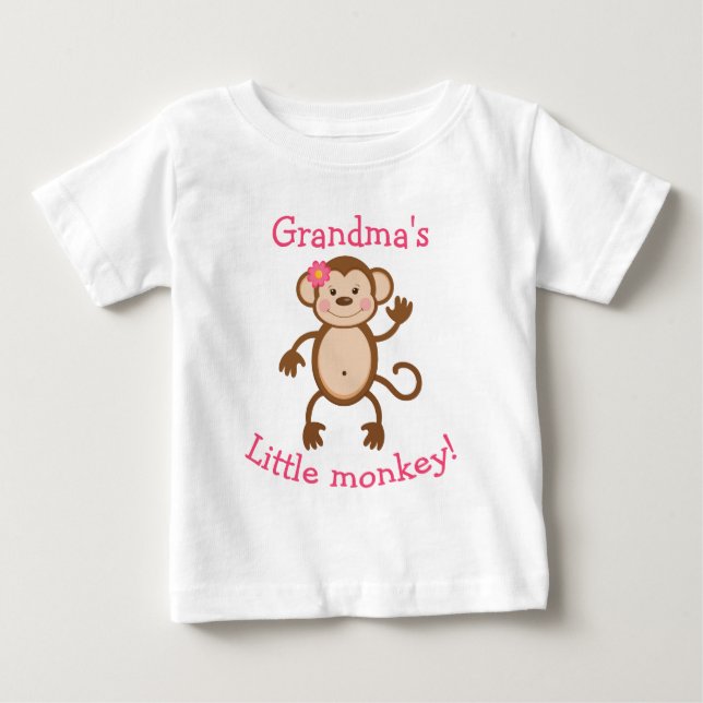 Grandma's Little Monkey T-shirt (Front)