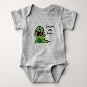 Grandma's Little Monster Baby Vest Baby Bodysuit