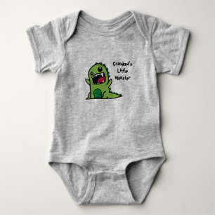 Grandma's Little Monster Baby Vest Bodysuit