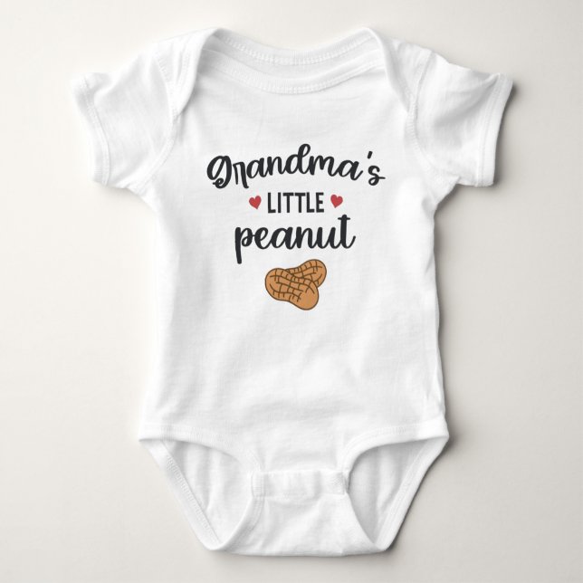 Grandma's Little Peanut Baby Bodysuit (Front)