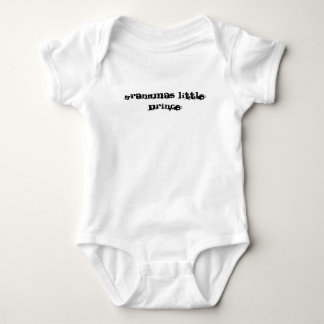 Grandmas little prince one piece baby bodysuit