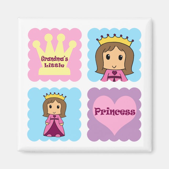 Grandma's Little Princess Magnet (Front)