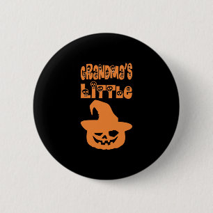 Grandmas Little Pumpkin Halloween 6 Cm Round Badge