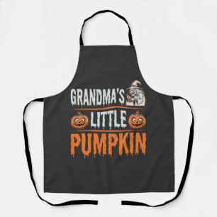 Grandma's Little Pumpkin Halloween Witch Design Apron