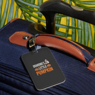 Grandma's Little Pumpkin Halloween Witch Design Luggage Tag