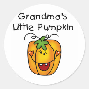 Grandma's Little Pumpkin T-shirts and gifts Classic Round Sticker