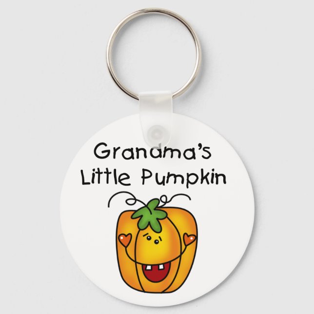 Grandma's Little Pumpkin T-shirts and gifts Key Ring (Front)