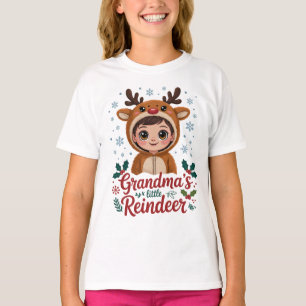 Grandma's Little Reindeer Christmas Gifts T-Shirt