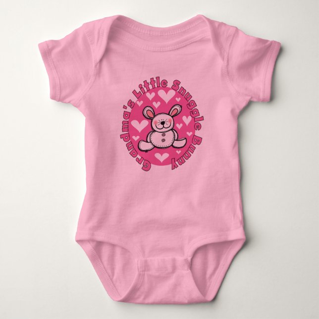 Grandma's Little Snuggle Bunny Baby Bodysuit (Front)